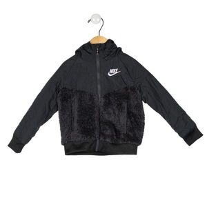 Nike Toddler Boys Logo Hoodie Jacket (Grey)
